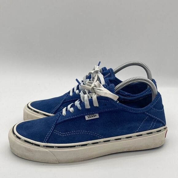 Mens Size 6.5 Vtg Vans Old Skool Style 36 Ultracush Blue Suede Sneaker Shoes Y2K - Picture 4 of 10